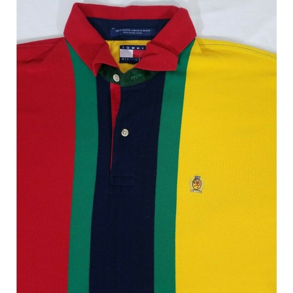 Tommy Hilfiger 90s Colorblock Vintage Multi Color - Picture 3 of 5